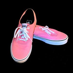 Vans size 9 Pink Essentials Almost Brand New